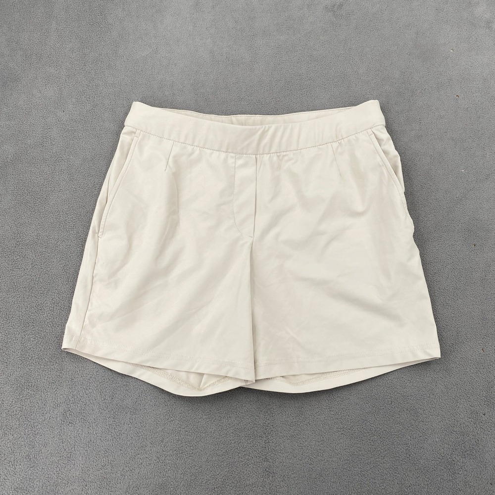 Nike Dri-FIT Womens Golf Shorts Beige Tan Standard Fit Small 7863